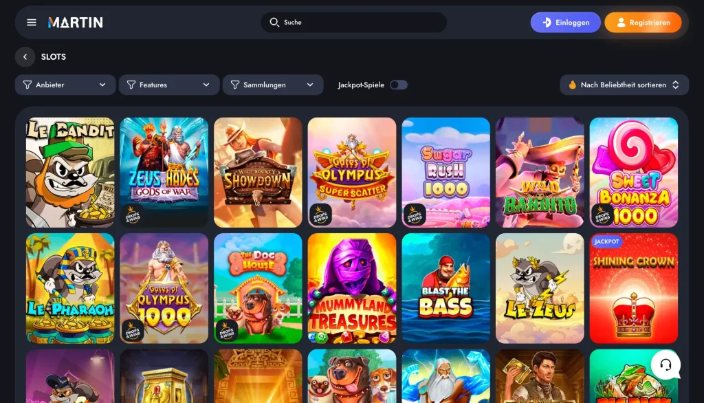 martin casino slots