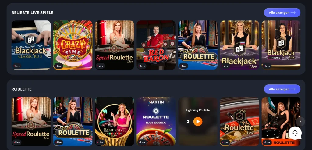 martin live casino